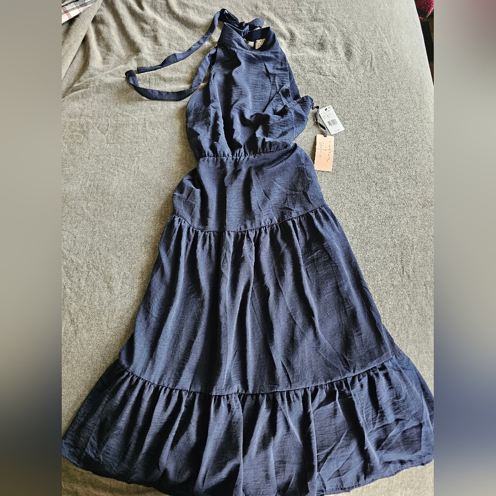 Elegant Navy Blue Dress